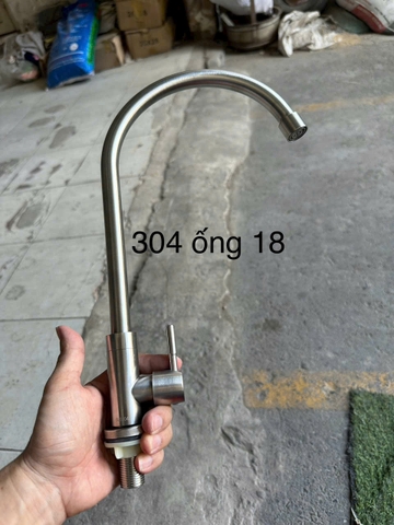 Vòi rửa chén Lạnh VC73-Ø18 304 - Mờ