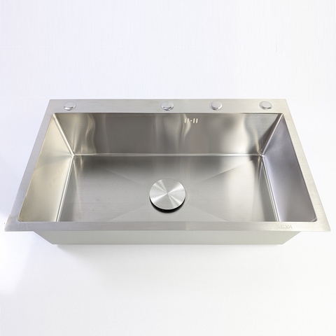 Chậu Rửa Chén Thủ Công 1 Hộc Inox 304 kích thước 75x45cm