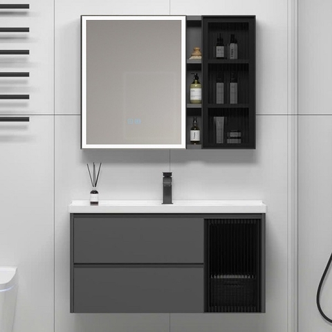 Tủ Lavabo 8220-80cm- Màu Xám