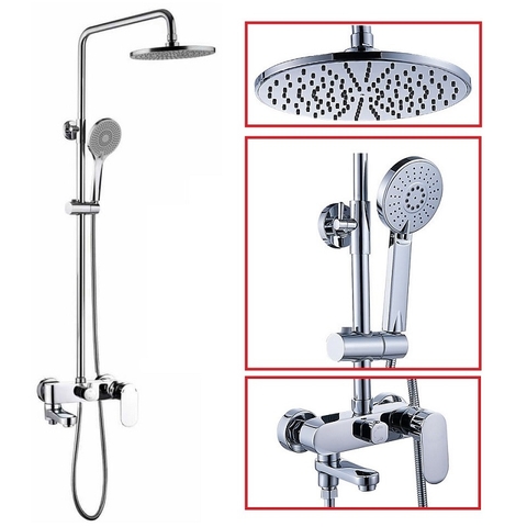 Vòi sen cây E10_Nóng lạnh