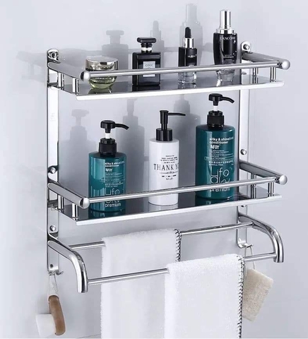 KỆ ĐỂ VẬT DỤNG NHÀ TẮM INOX 304 MÃ E04