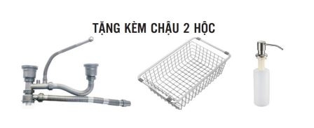 Chậu Rửa Chén Đá Australia 2 Hộc T9050-F02 XÁM