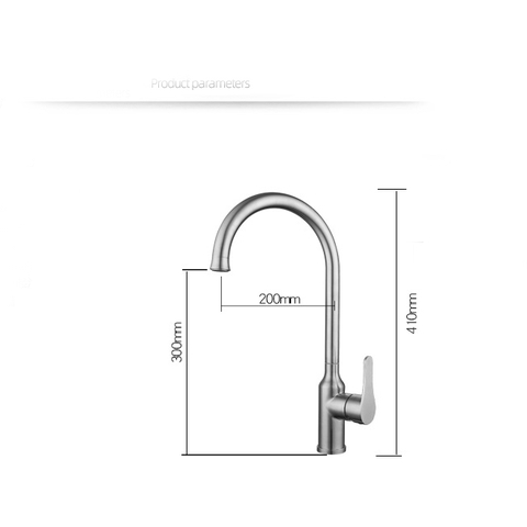 Vòi Rửa Chén Nóng Lạnh Inox 304 Mờ Lanka VRCNL10