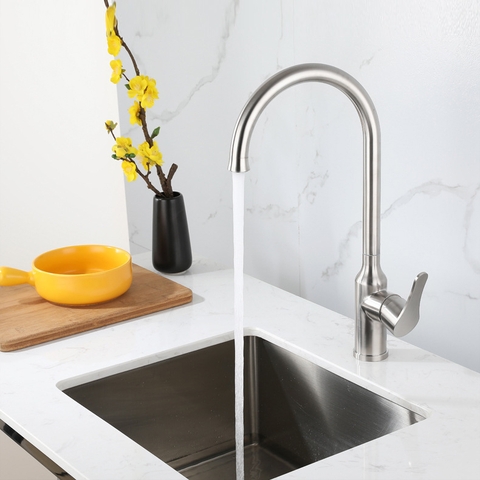 Vòi Rửa Chén Nóng Lạnh Inox 304 Mờ Lanka VRCNL10