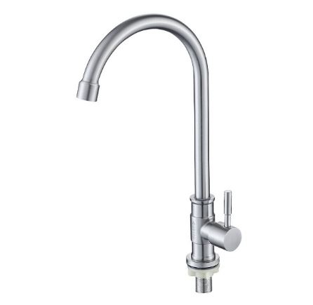 Vòi rửa chén Lạnh ổ bi VC75-Ø18 304 - Mờ