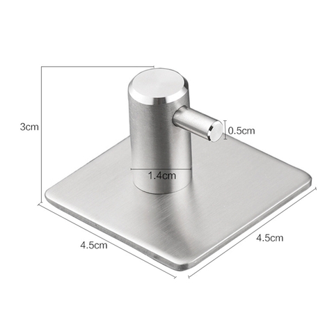 Móc đơn dán tường inox 304 cao cấp