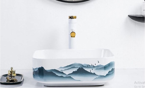 LAVABO SỨ ĐẶT BÀN LANKA MÃ LB19