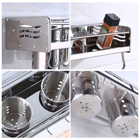 KỆ ĐỂ GIA VỊ NHÀ BẾP INOX 304