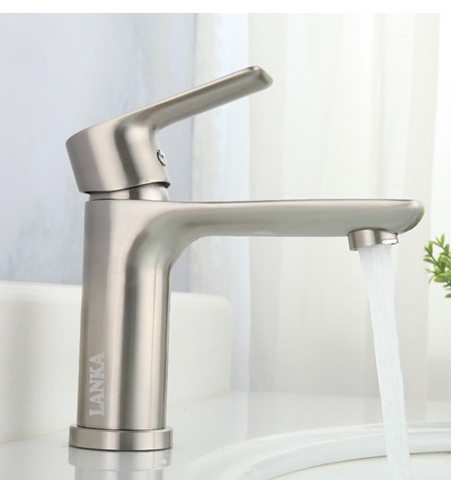 Vòi Lavabo Thân Đúc Loại Dày Inox 304 Cao Cấp Lanka LBNL24