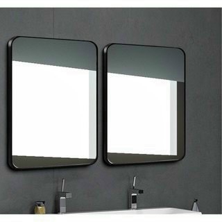 Gương Phòng Tắm Vuông Viền Sắt Sơn Tĩnh Điện Đen Lanka GS09