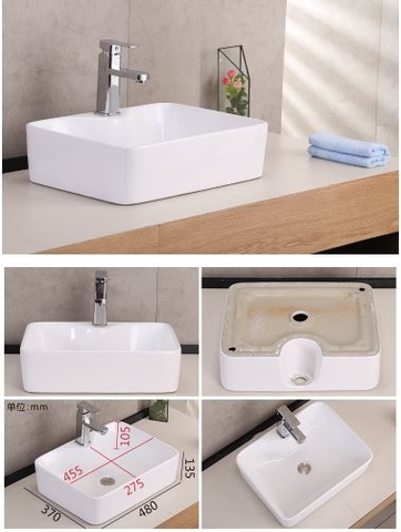 LAVABO ĐẶT BÀN VUÔNG LANKA MÃ LB26