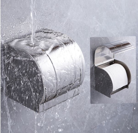 HỘP/ KỆ/ LÔ ĐỰNG GIẤY VỆ SINH INOX 304 MÃ HG10