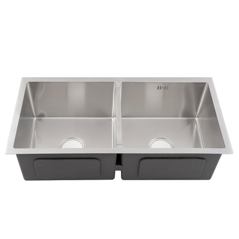 Chậu Rửa Chén Thủ Công 2 hộc Đều inox 304 kích thước  83x46cm Âm Đá