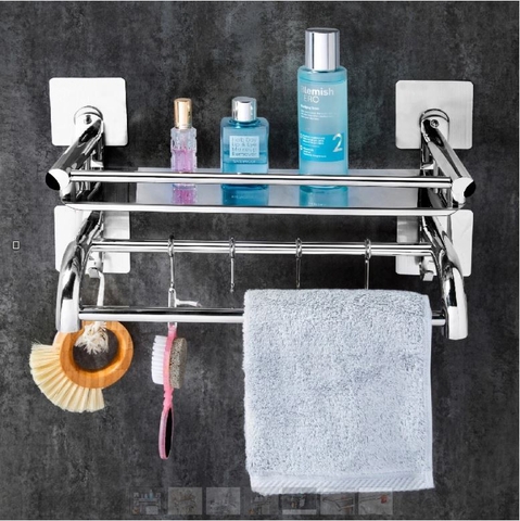 Kệ ngang inox 304 E03 dán tường