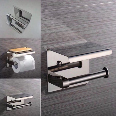Kệ Để Giấy Vệ Sinh Cuộn Treo tường Inox 304 HG03