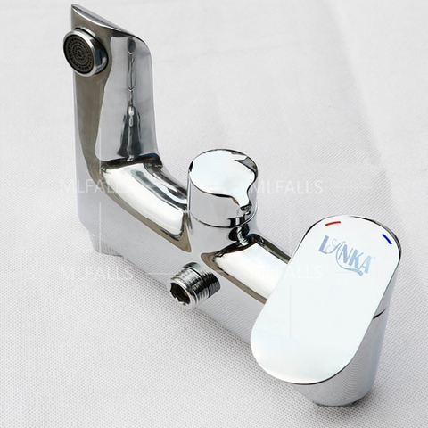 Vòi sen tắm đứng nóng lạnh đồng thau mạ crome 5 lớp cao cấp LANKA mã SC17