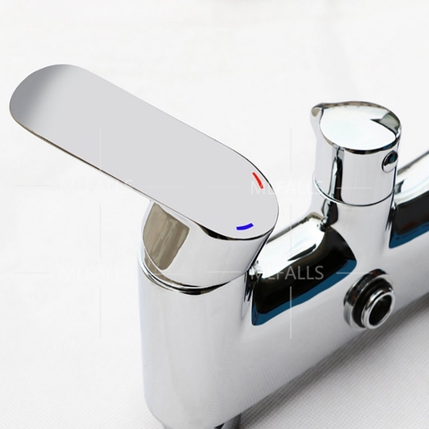 Vòi sen tắm đứng nóng lạnh đồng thau mạ crome 5 lớp cao cấp LANKA mã SC17