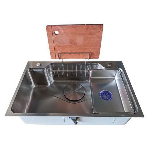 Chậu Rửa Chén Thủ Công 1 Hộc inox 304 kích thước 75x45cm