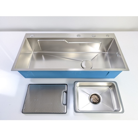 Chậu Rửa Chén Thủ Công 1 Hộc inox 304 kích thước  90x46cm