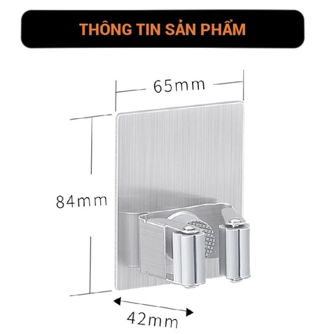 Móc treo chổi inox 304 cao cấp MA45