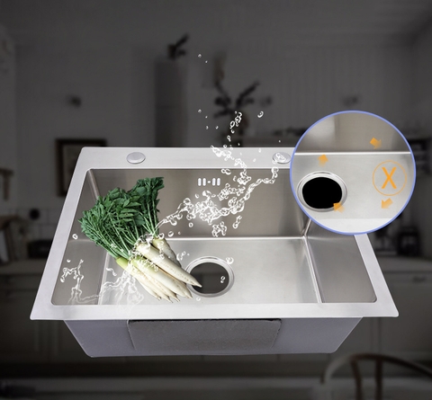 CHẬU RỬA CHÉN 1 HỘC INOX 304 LANKA