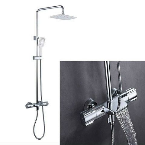VÒI SEN TẮM ĐỨNG ĐIỀU CHỈNH NHIỆT ĐỘ THAU CAO CẤP mã SC08