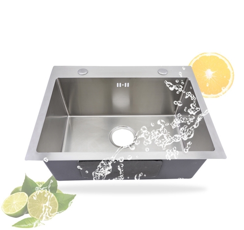 CHẬU RỬA CHÉN 1 HỘC INOX 201 LANKA