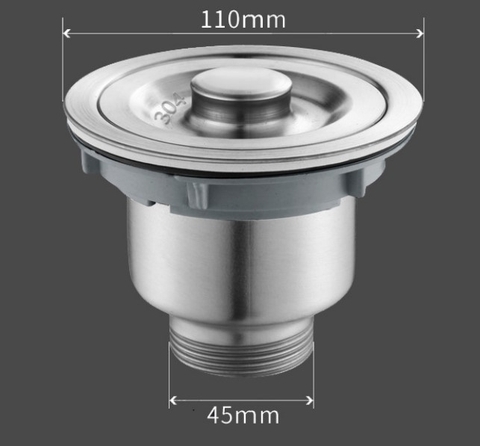 Bộ xã Bồn Rửa Chén 1 Hộc Inox 304