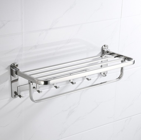KỆ TREO KHĂN PHÒNG TẮM INOX 304 MÃ B02
