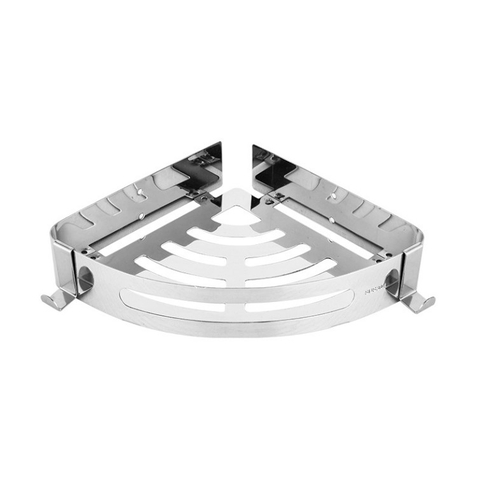 KÊ GÓC 1 TẦNG ĐỂ VẬT DỤNG NHÀ TẮM INOX 304 MÃ E01