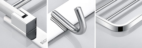KỆ TREO KHĂN PHÒNG TẮM INOX 304 MÃ B01