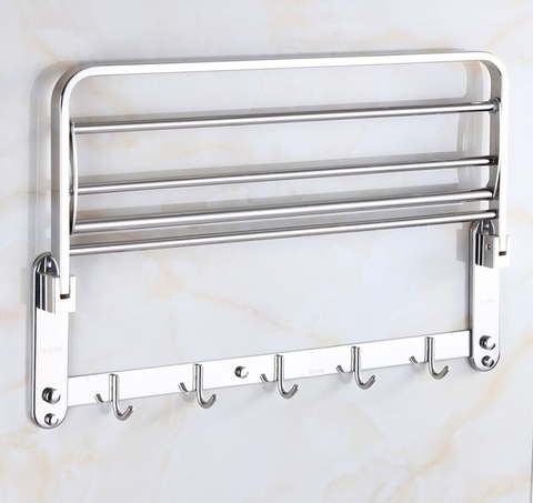 KỆ TREO KHĂN PHÒNG TẮM INOX 304 MÃ B00