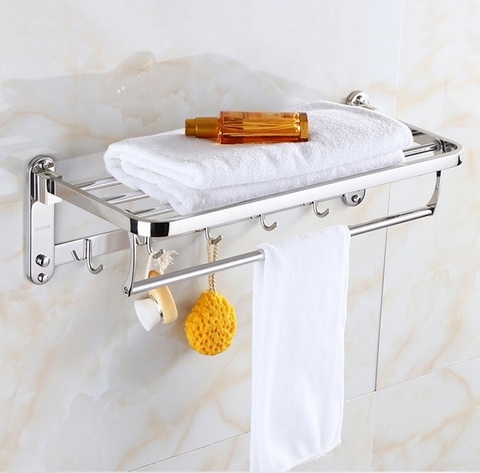 KỆ TREO KHĂN PHÒNG TẮM INOX 304 MÃ B00