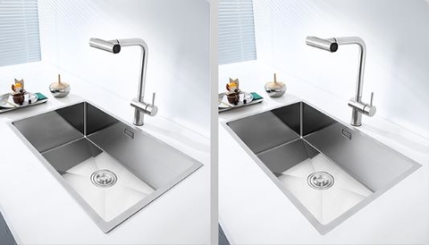 Chậu Rửa Chén 1 Hộc INOX 304 Âm Bàn Dày 3mm LANKA 6845DT