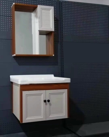 Bộ tủ nhôm chậu lavabo gương soi LANKA