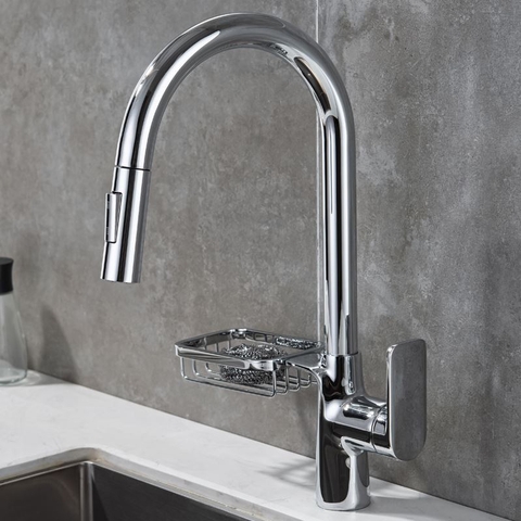 Vòi Rửa Chén Rút Dây Đồng Thau Mạ Crome LANKA VRCNL30