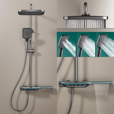 Vòi sen cây tắm đứng nóng lạnh phím SCP-E05