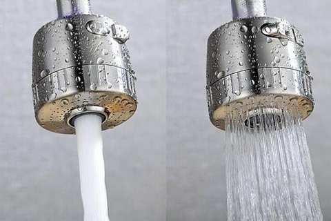 Vòi Rửa Chén Nóng Lạnh Inox 304 Mờ Bẻ, Xoay 360 Độ