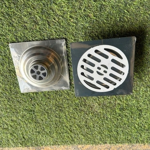 Phểu thoát sàn inox 304 bóng 02 B_15cm