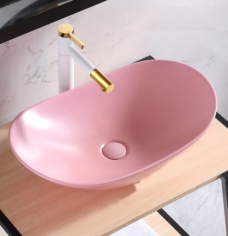 Chậu Lavabo Thuyền Hồng Đặt Bàn LANKA LB40