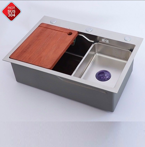 Chậu Rửa Chén 1 Hộc Inox 304 Lanka CRC-7846
