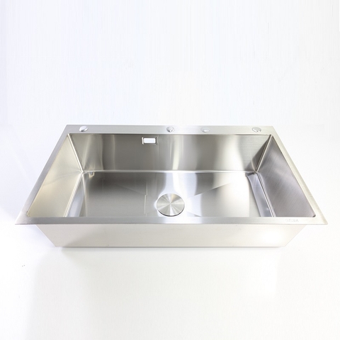 Chậu Rửa Chén 1 Hộc inox 304  Không Sơn cở lớn 100x50cm dày 4.0mm