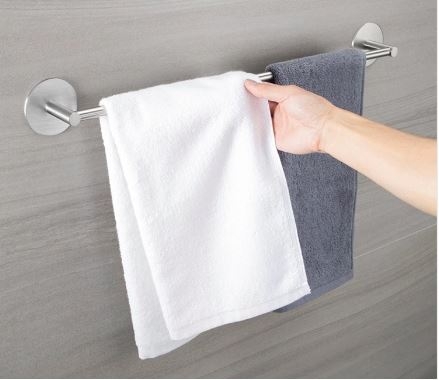 Thanh máng khăn dán tường inox 304 MK31 - Kệ treo khăn phòng tắm