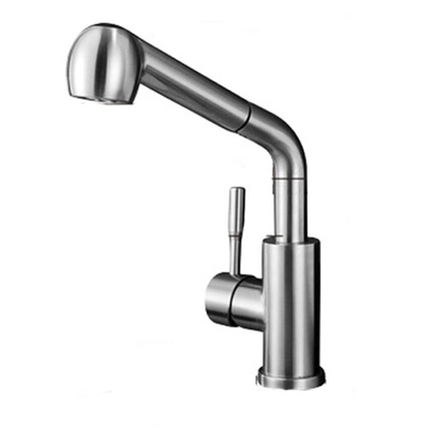 Vòi Rửa Chén Nóng Lạnh Dây Rút Inox 304 Mờ LANKA VRCNL04