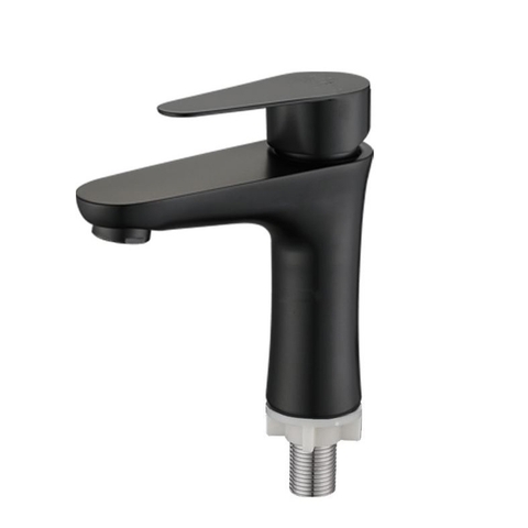 Vòi Lavabo lạnh inox 304 sơn tỉnh điện màu đen LANKA mã LBL15
