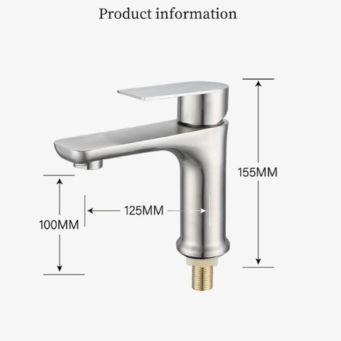 Vòi Lavabo lạnh inox 304 LANKA LBL11