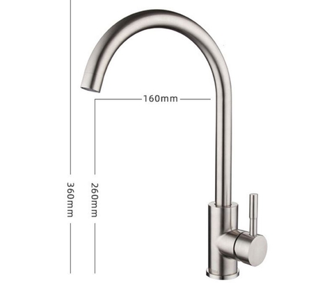 Vòi Rửa Chén Nóng Lạnh INOX 301 LANKA VRCNL27