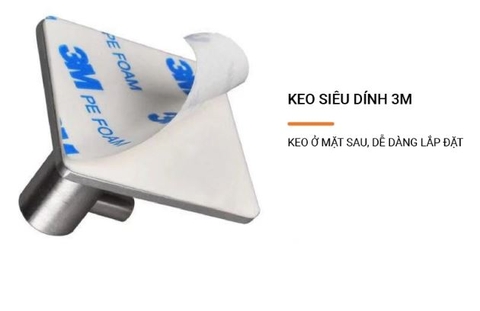 Móc đơn dán tường inox 304 cao cấp