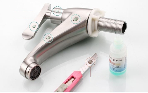 VÒI LAVABO LẠNH inox 304 mờ LANKA MÃ LBL06