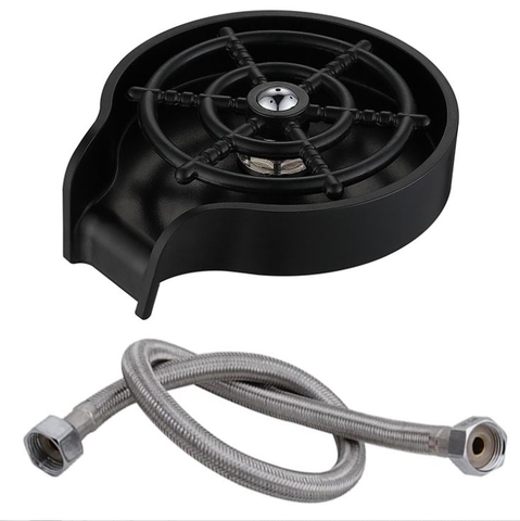 Dụng Cụ Rửa Ly Gắn Chậu Rửa Chén Inox kết hợp nhựa ABS